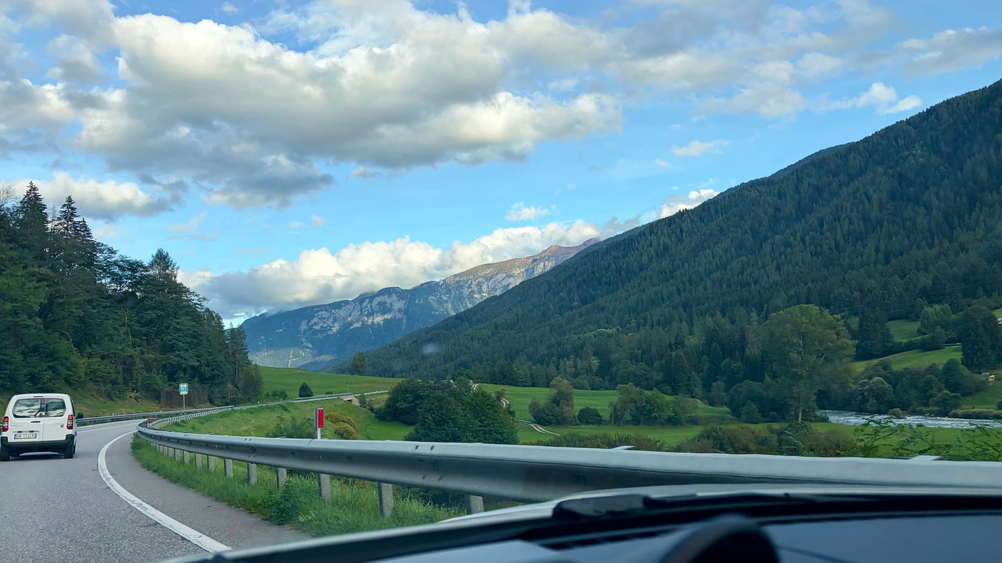 Heading down towards Lake Garda
