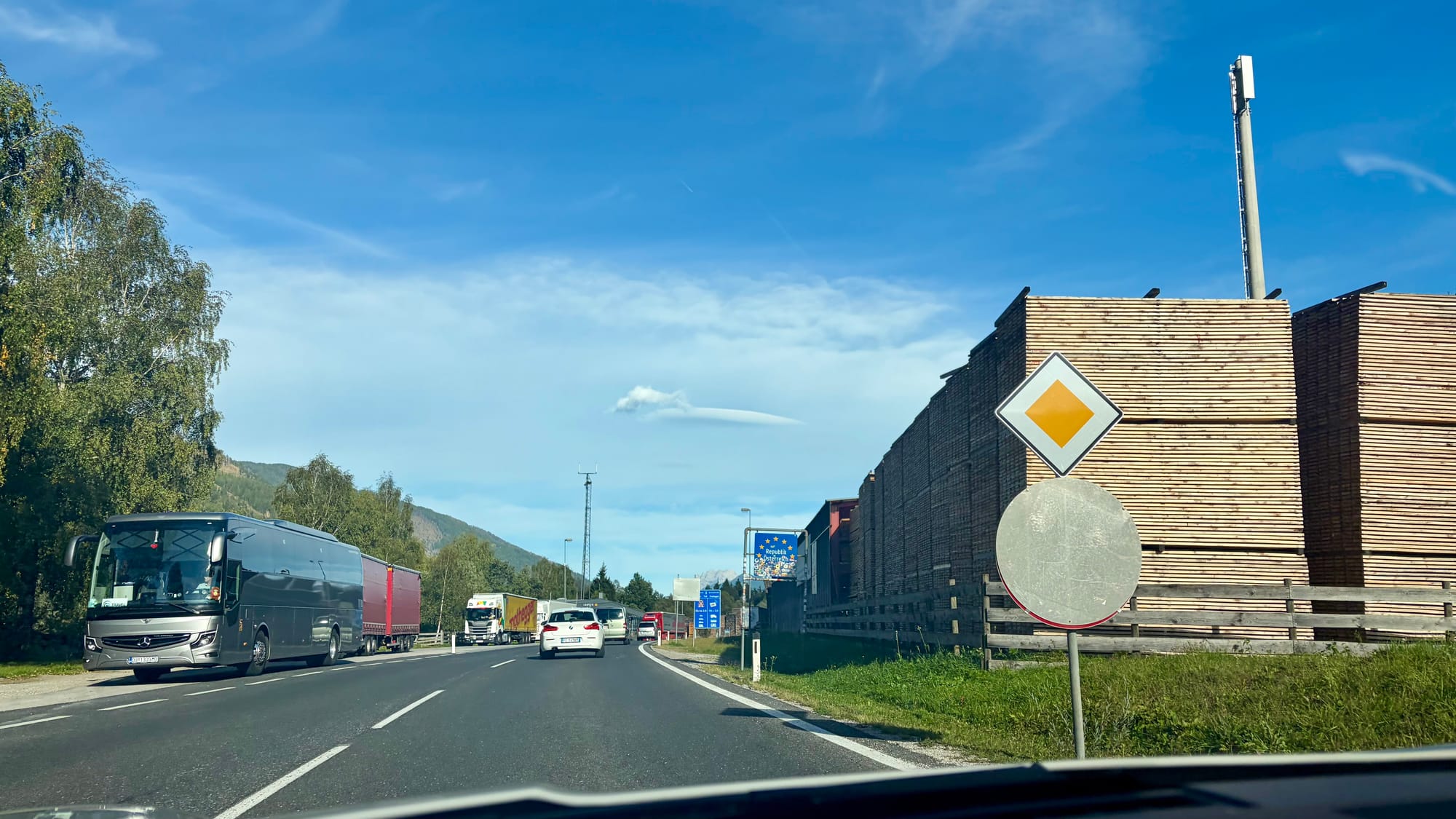 Crossing into Austria