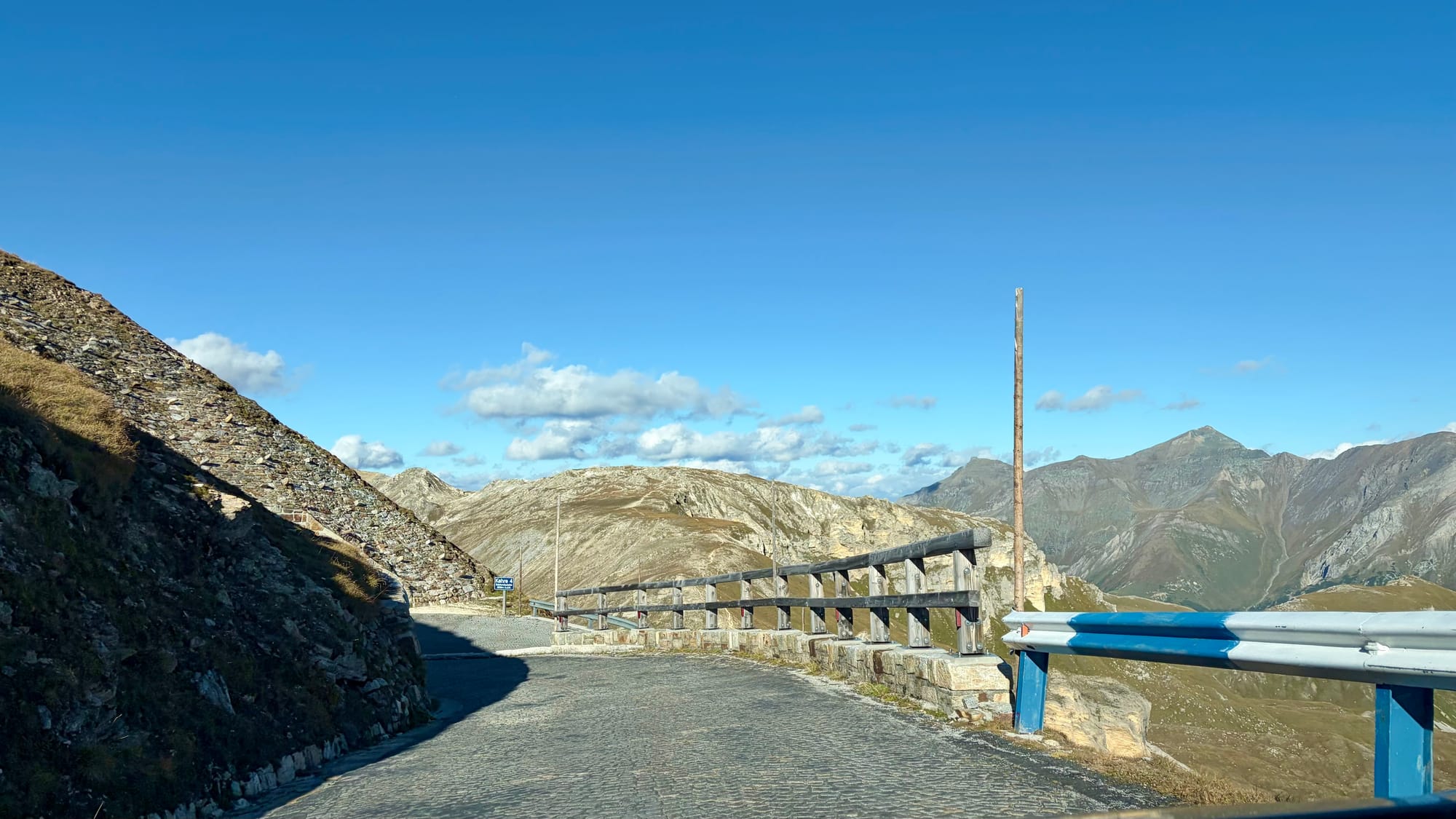 Cobblestone roads on the Grossglockner