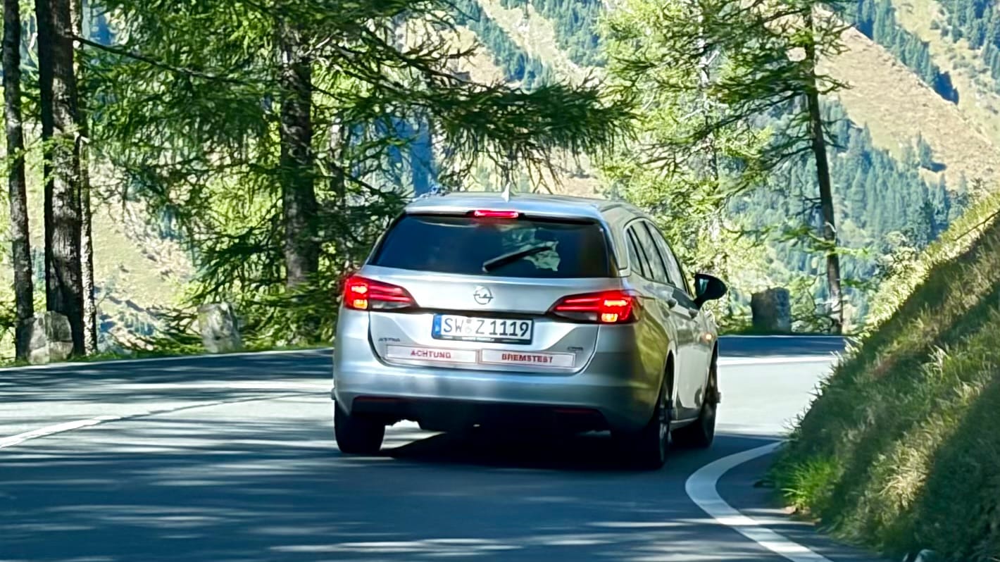 Brake testing on the Grossglockner