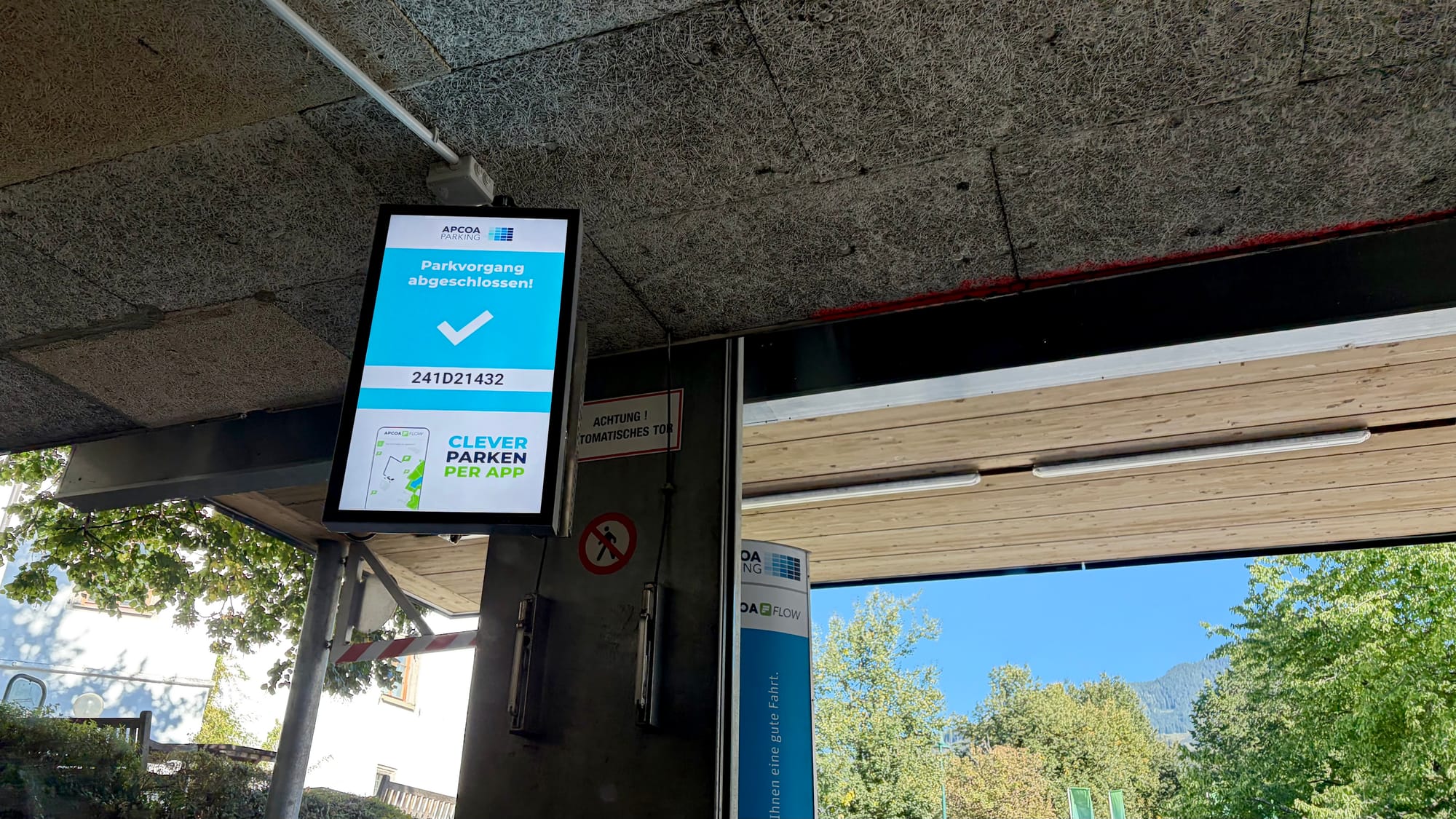 Leaving the underground car park