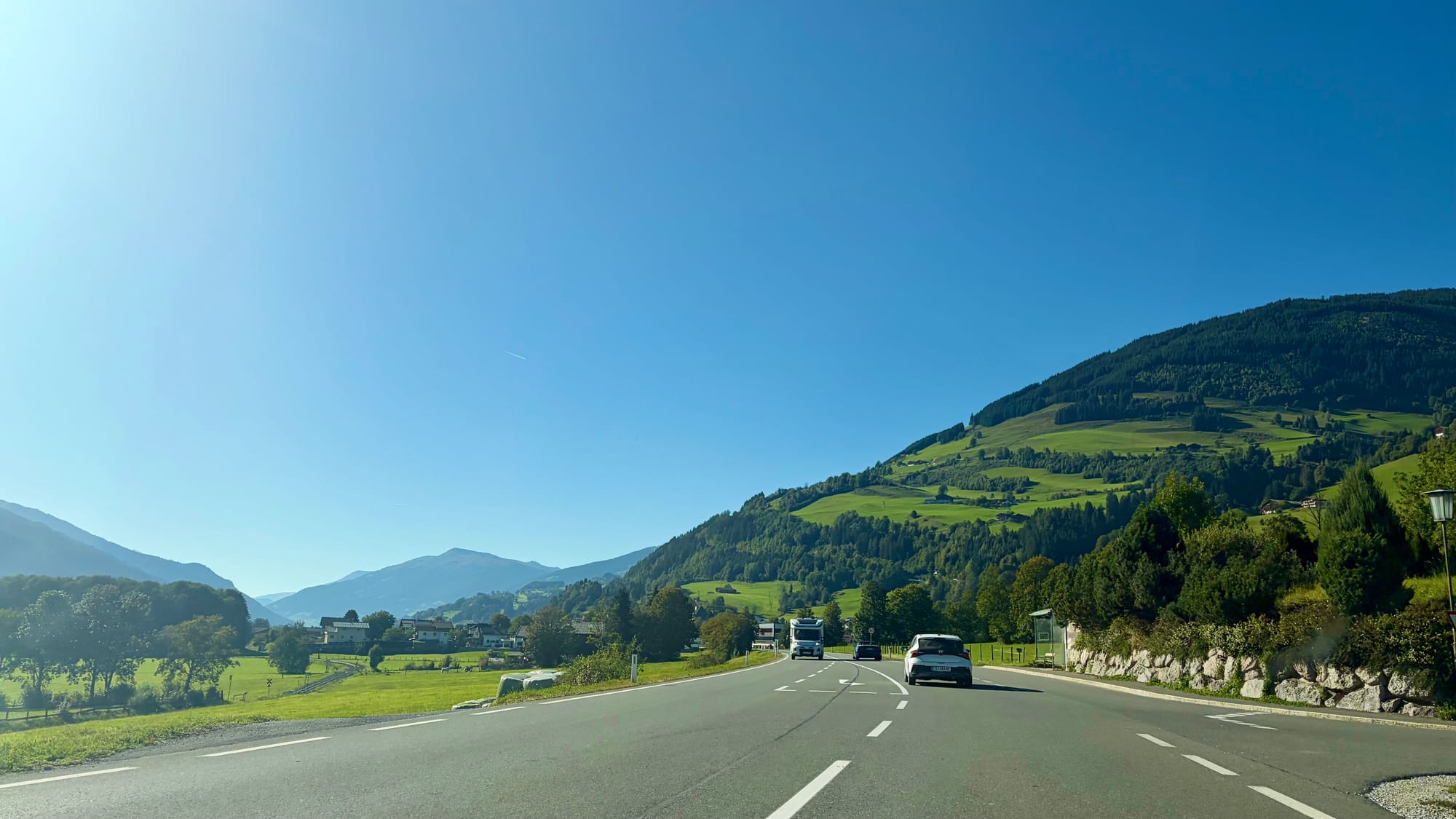 Leaving Zell am See behind us