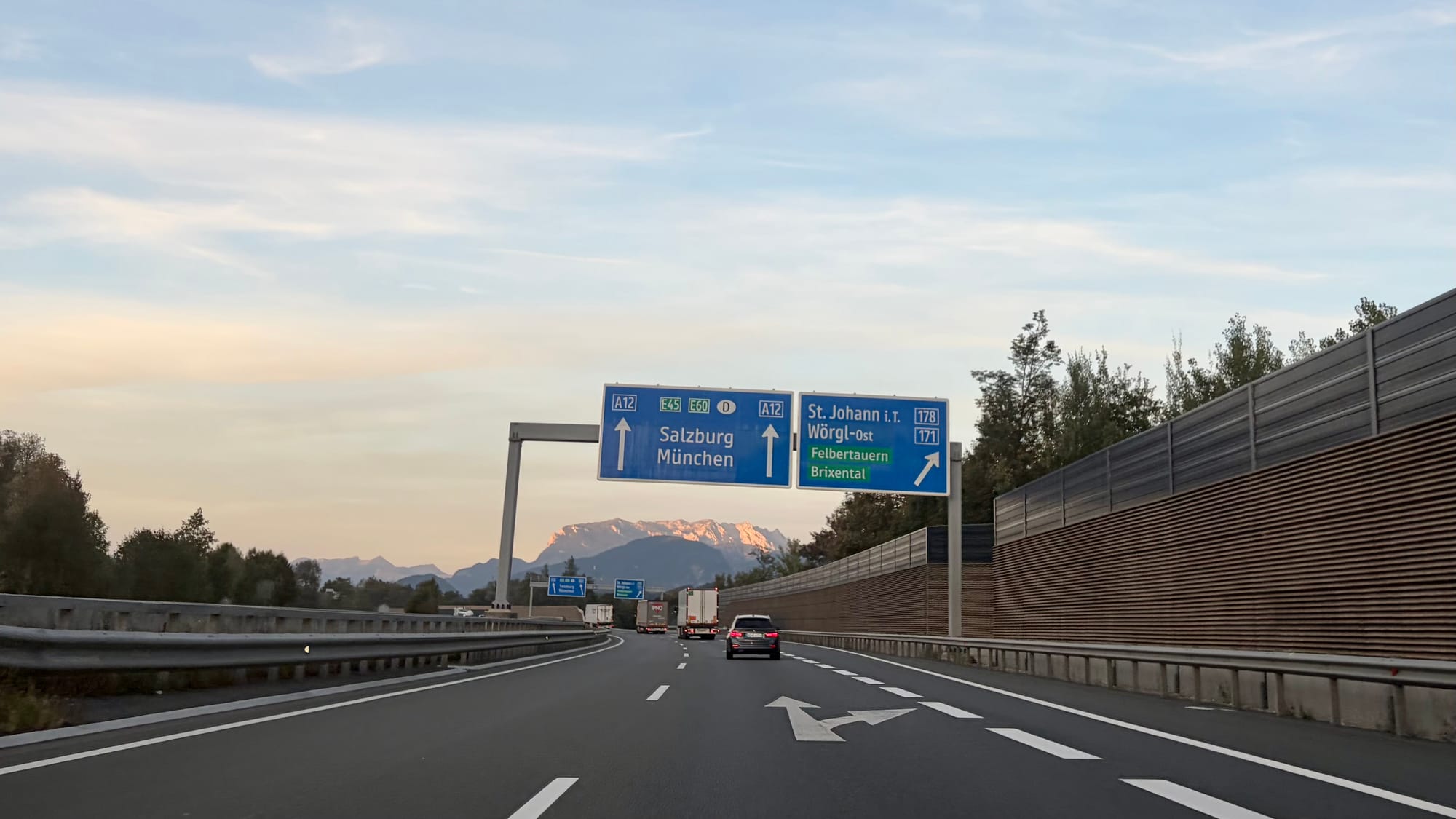 Driving on the A12 motorway