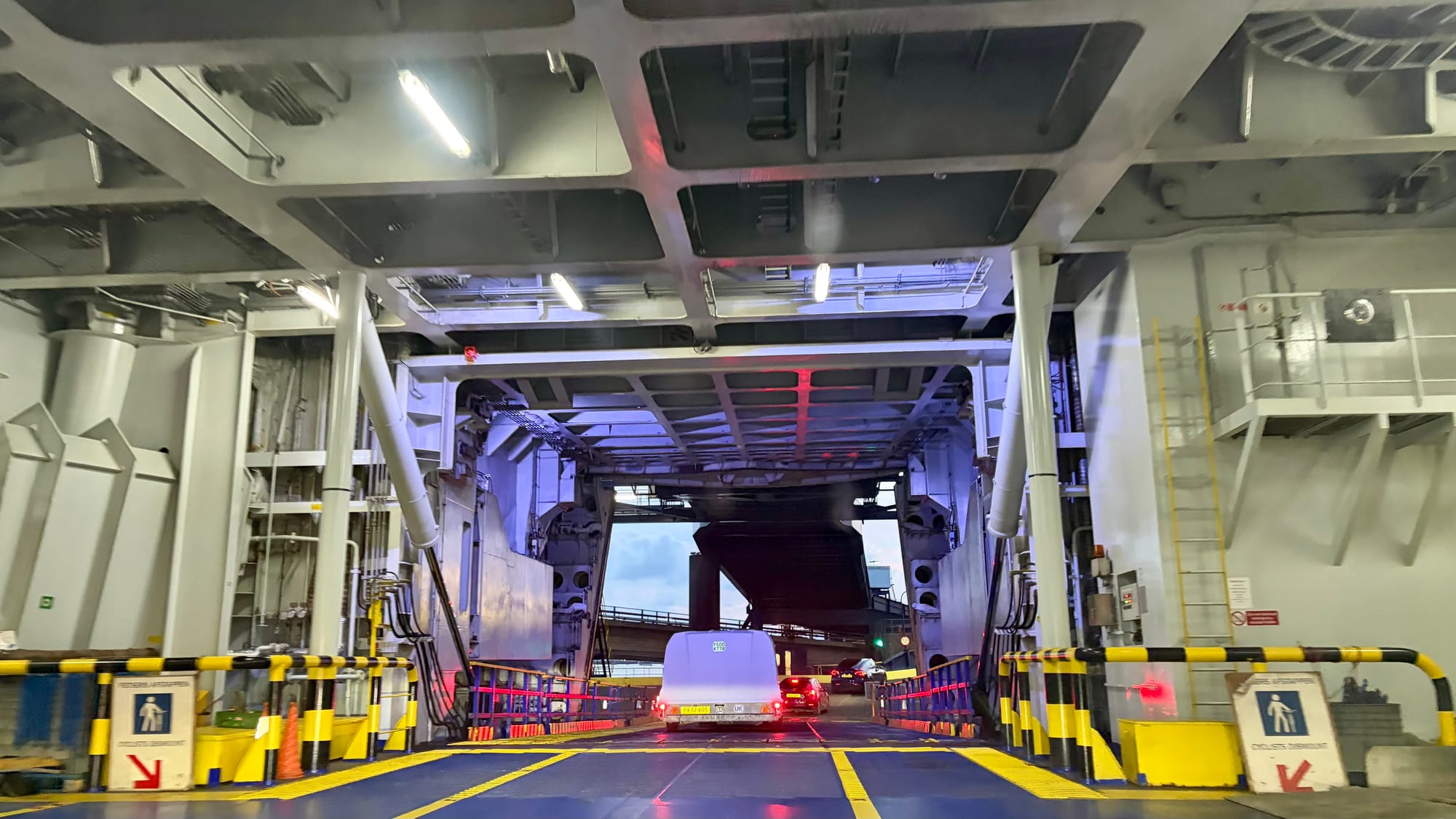 Exiting the ferry