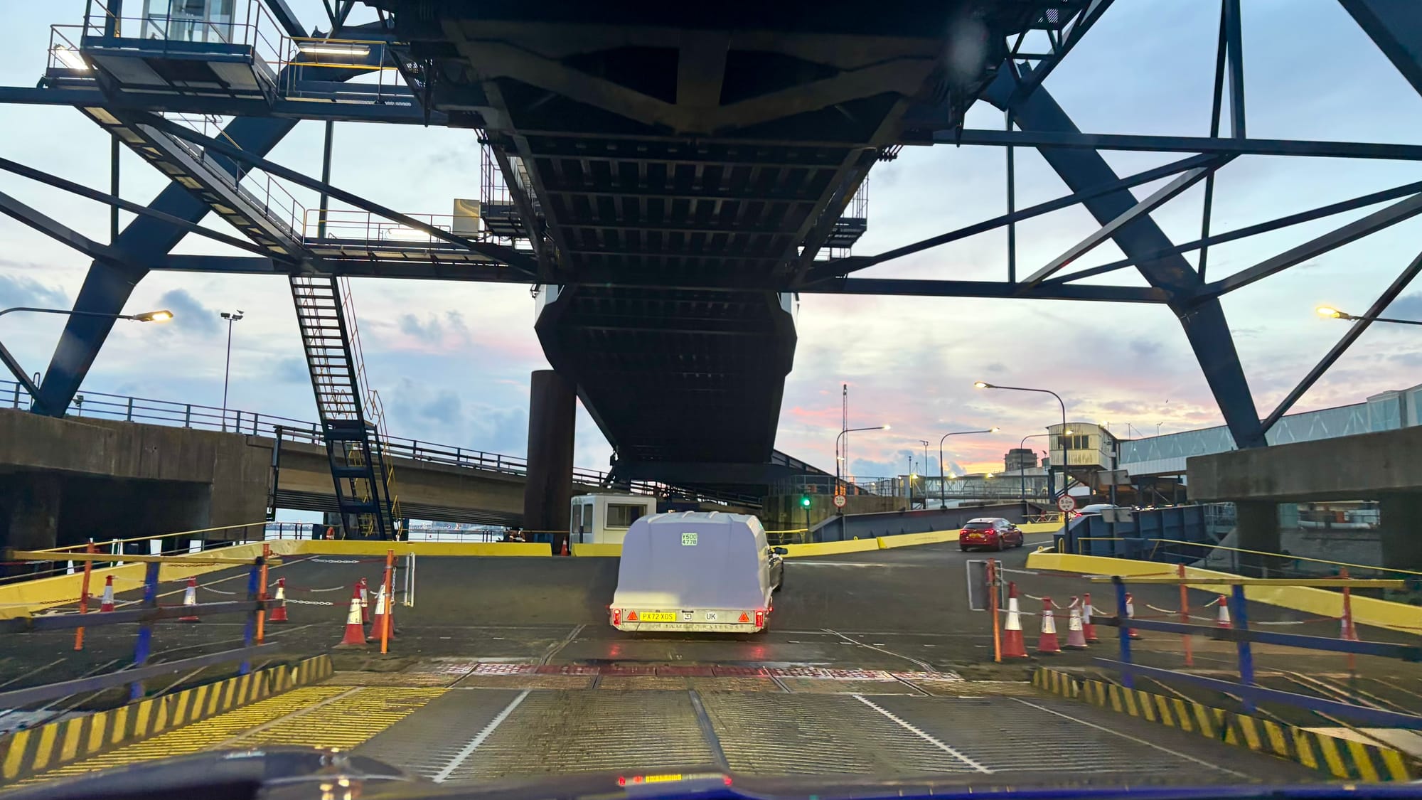 Exiting the ferry