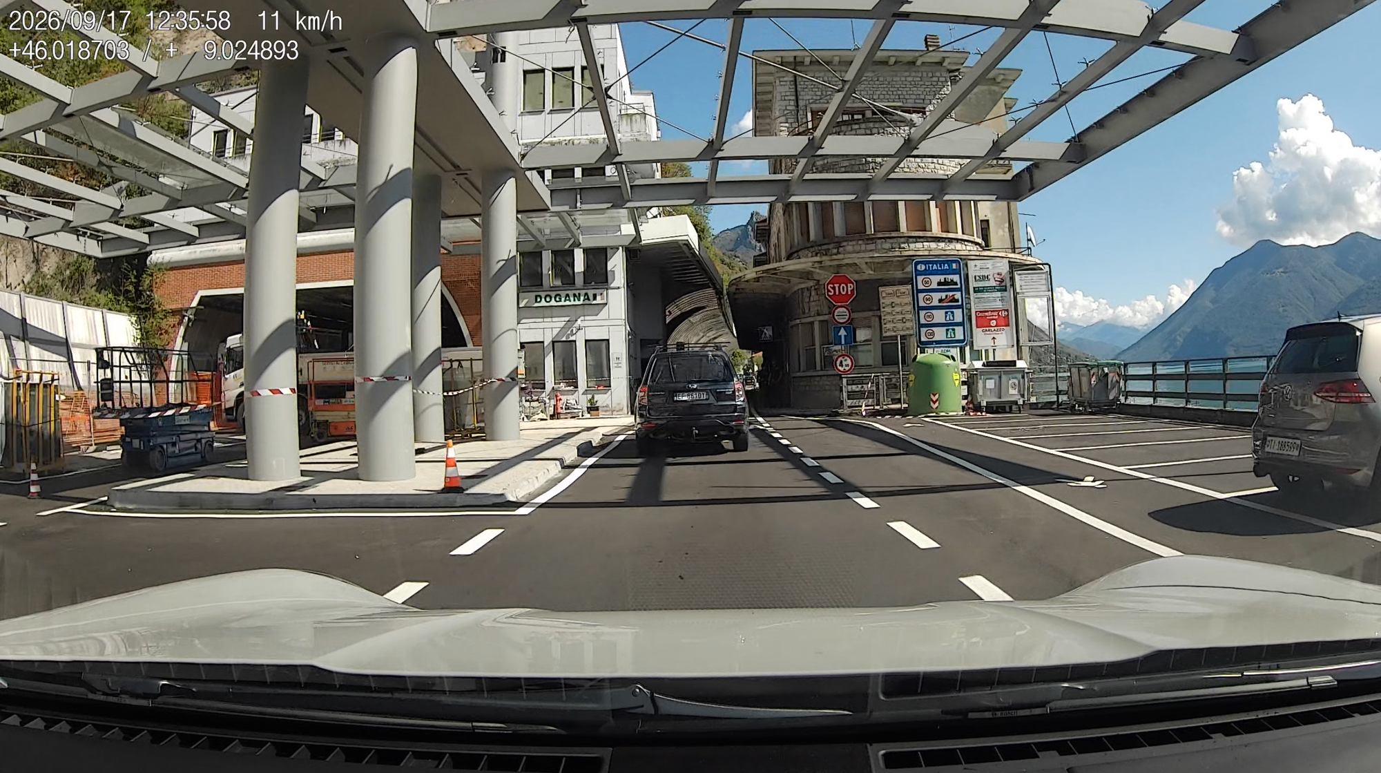 Crossing into Italy