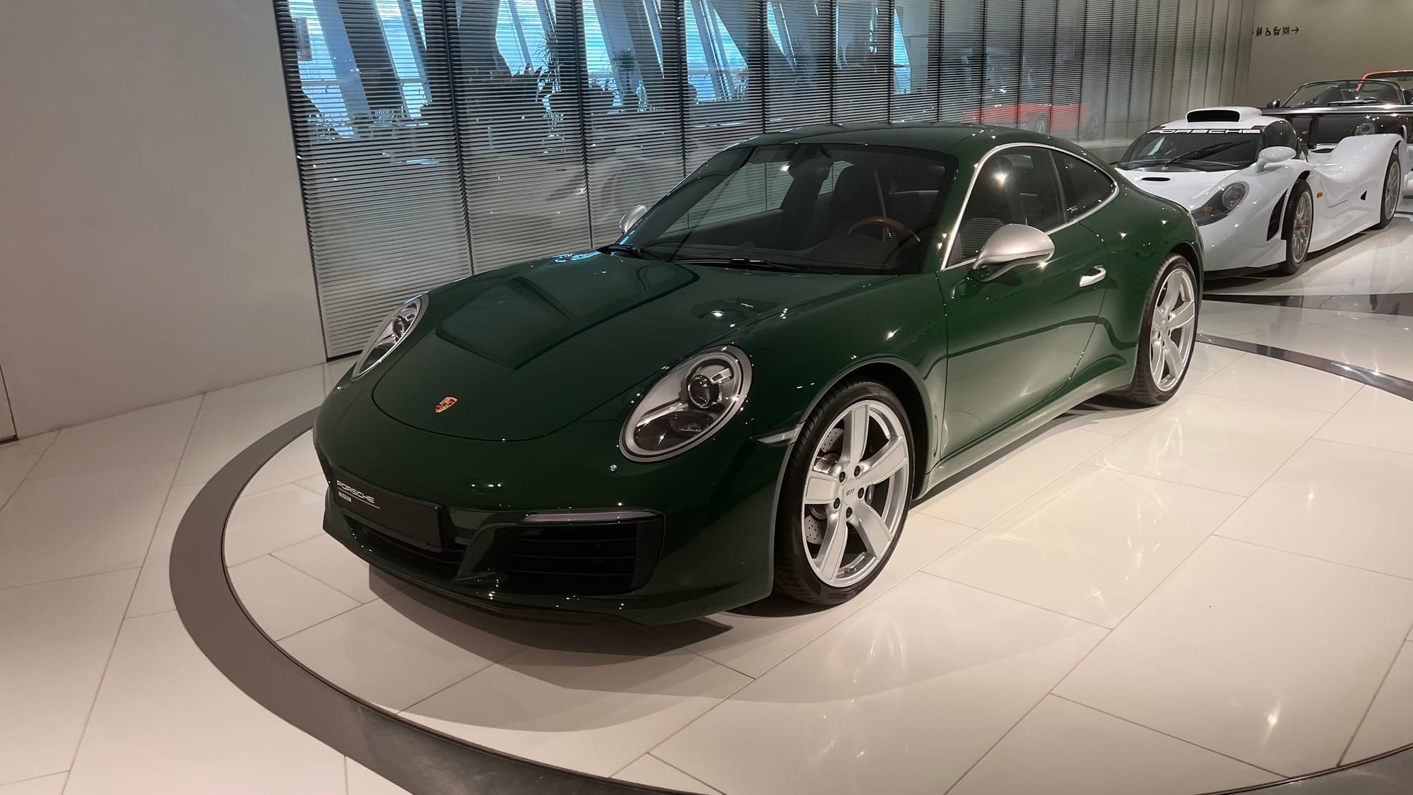 The millionth 911 in Irish Green at the Porsche Museum