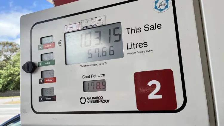 Petrol pump in Ireland