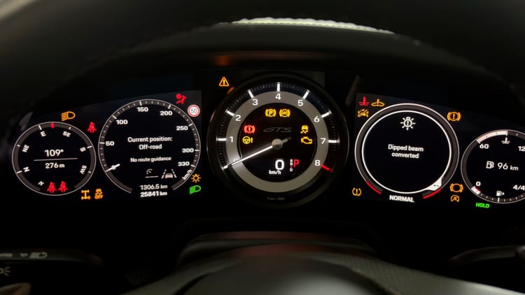 911 Targa dashboard