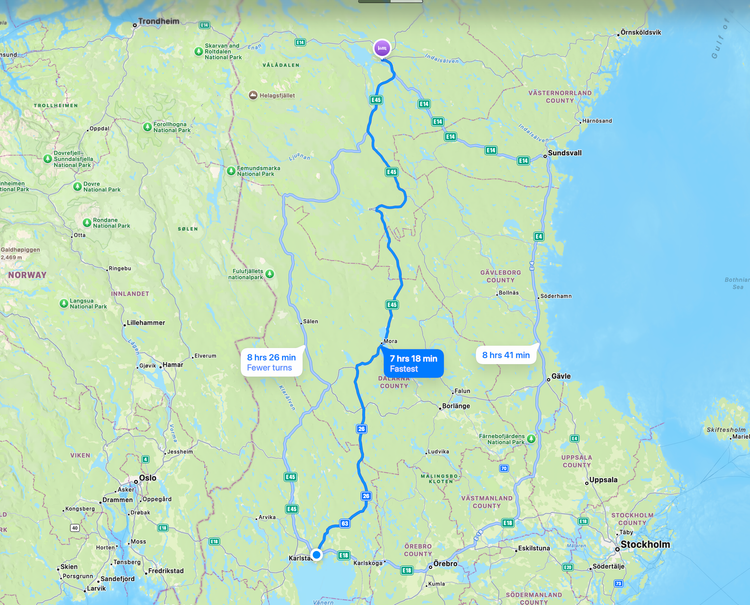 Day 4: Karlstad (Sweden) –> Östersund (Sweden)