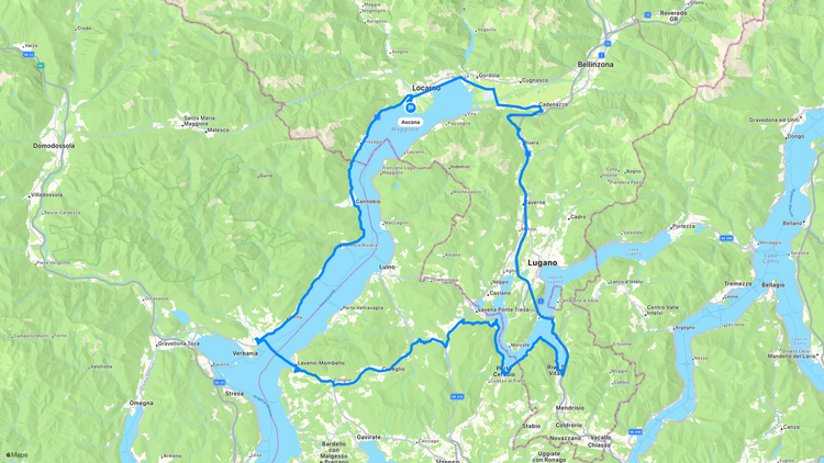 Our exact route on Day 5