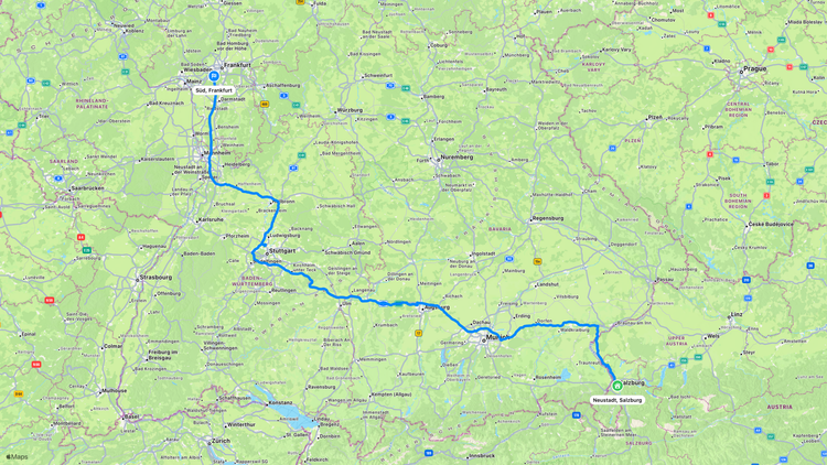 Our exact route on Day 14