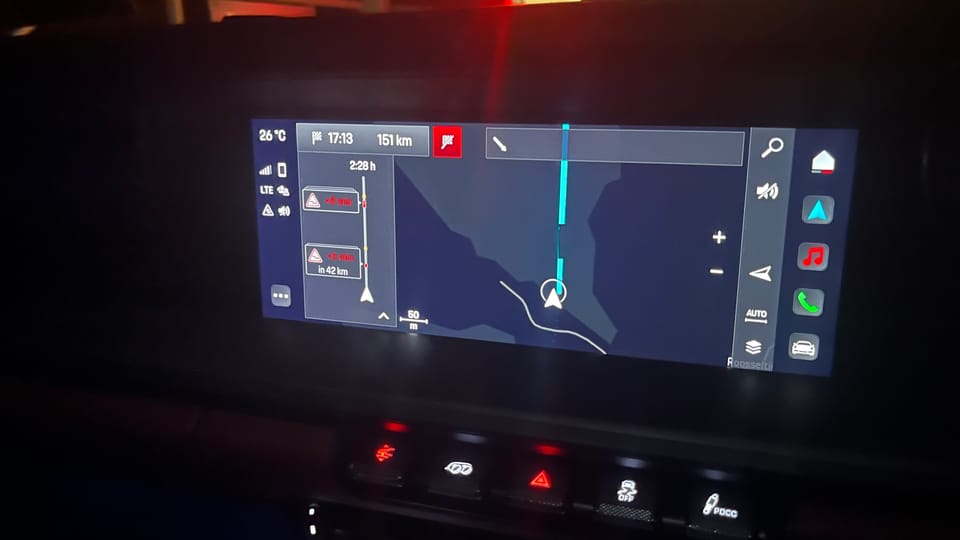 Porsche Communications Manager (PCM) in a Porsche 911