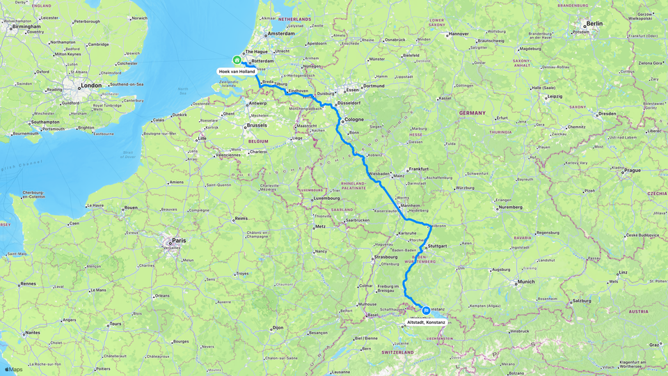 Our exact route on Day 2