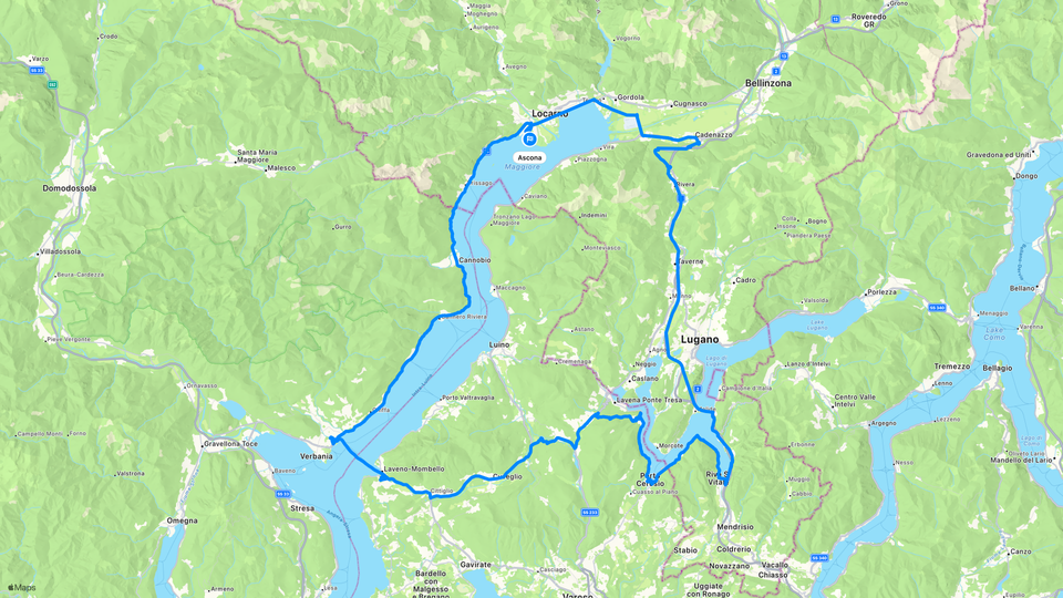 Our exact route on Day 5