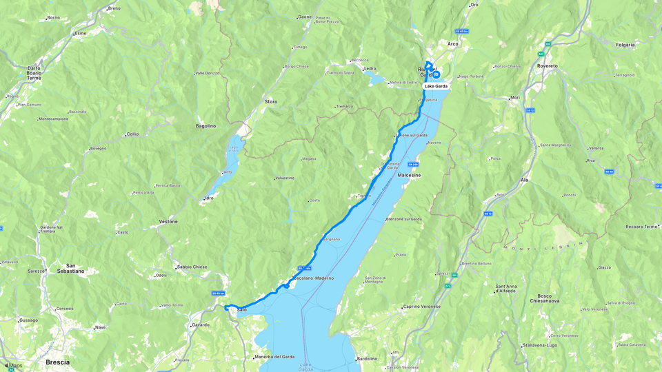 Our exact route on Day 7