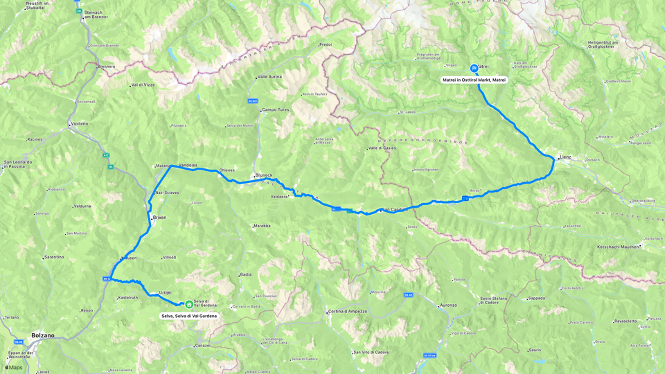 Our exact route on Day 10