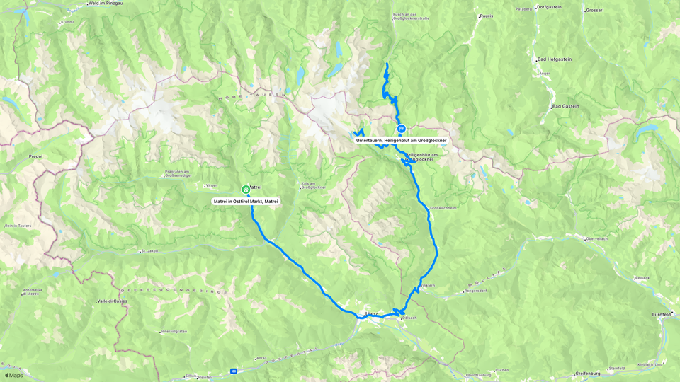 Our exact route on Day 11