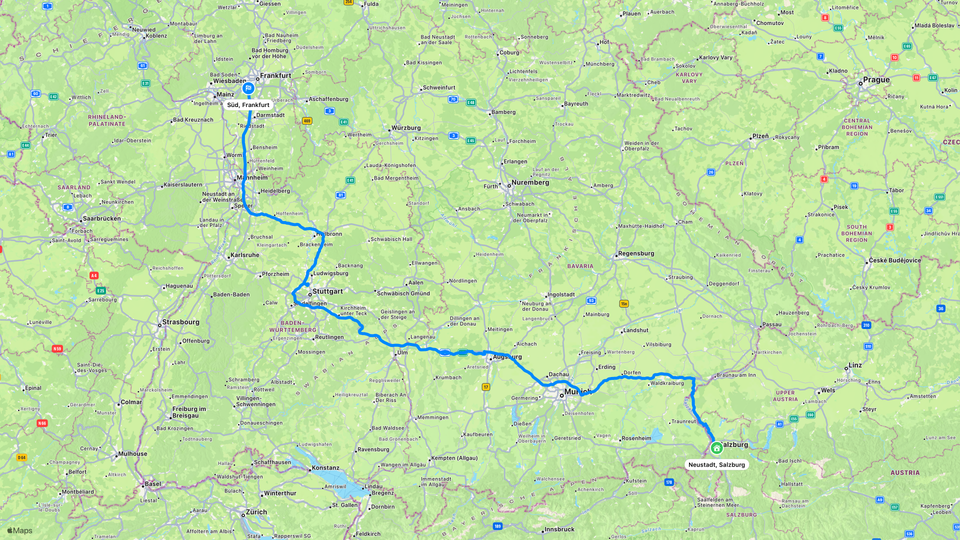 Our exact route on Day 14