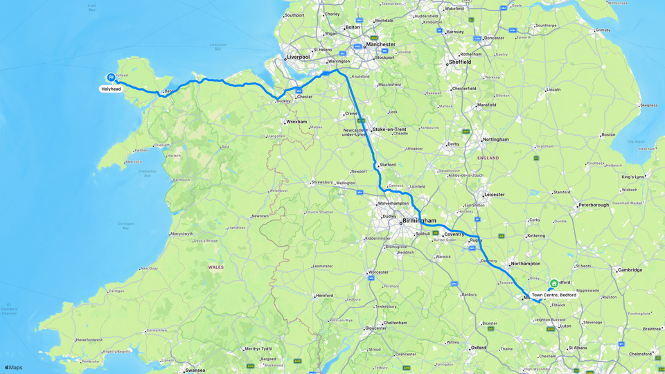 Our exact route on Day 18